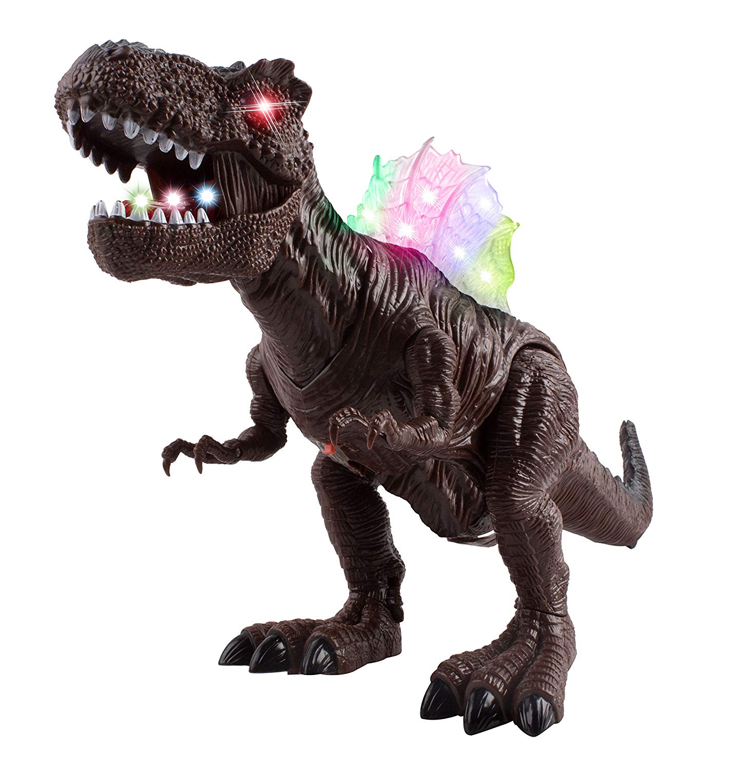 Vokodo Walking T-Rex Robot Dinosaur with Lights and Sounds Interactive Kids Smart Robotic Pet Tyrannosaurus Rex Toy Easy to Use Function Battery Operated Great Gift for Children Boys Girls Toddlers